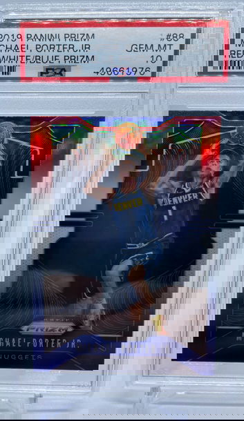 2019 Panini Prizm Michael Porter Jr. Red White and Blue PSA 10 GEM-MINT