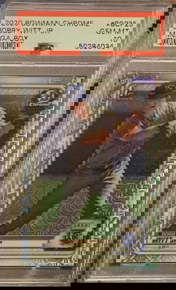 2020 Bowman Mega Box Bobby Witt Jr. PSA 10 Gem Mint