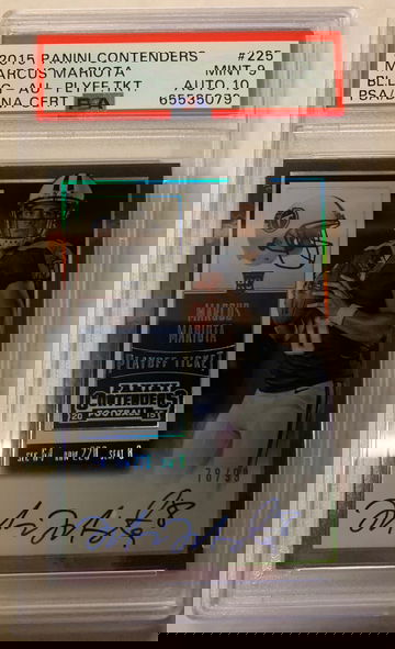 2015 Playoff Contenders Marcus Mariota Playoff Ticket Rookie Auto