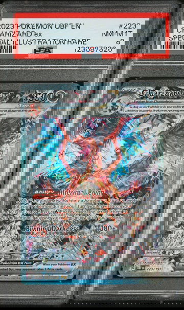 2023 Pokemon Scarlet and Violet Obsidian Flames Special Illustration Rare Charizard Ex #223 PSA 8