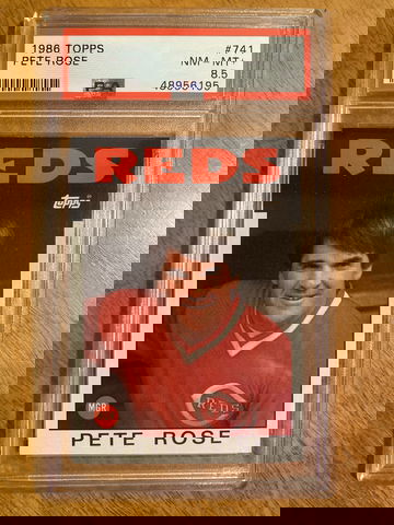 1986 Topps Pete Rose #741 PSA 8.5