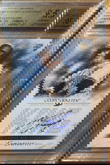 2018 Topps Luminaries Clint Frazier Home Run King Autographs - Blue BGS 9.5 AU 10