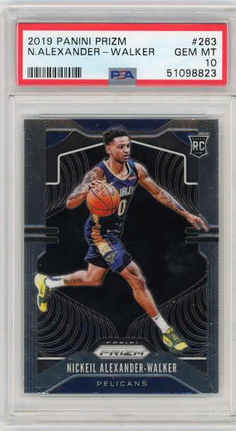 2019-20 Prizm #263 Nickeil Alexander-Walker Base RC PSA 10 Gem Mint