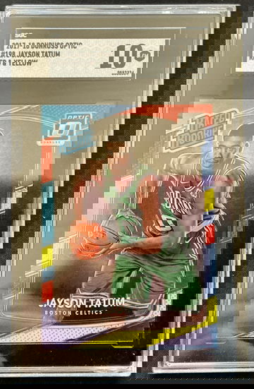 Jayson Tatum Red & Yellow Rated Rookie SGC 10