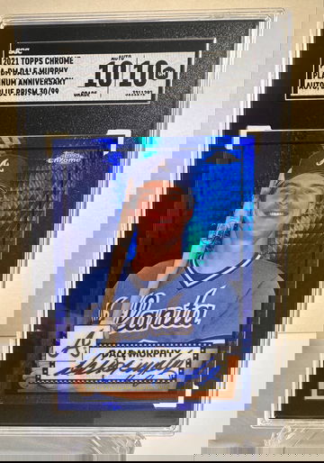 2021 Topps Chrome Platinum Anniversary #PA-DM Dale Murphy Auto SGC 10