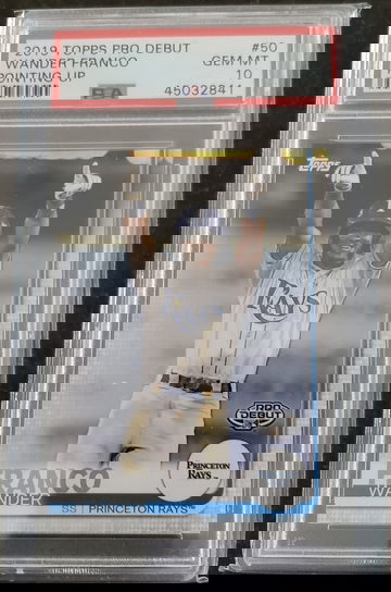 2019 Topps pro debut Wander Franco psa 10 image variation - pointing up