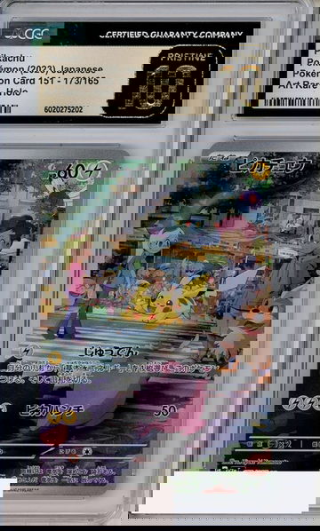 2023 POKEMON JP 151 PIKACHU #173 AR HOLO CGC 10 PRISTINE