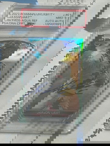 2022 Jaxon Dart on card autograph #199/299