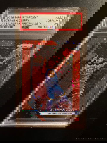 2018 Prizm Red Fast Break /125 Stephen Curry PSA 10