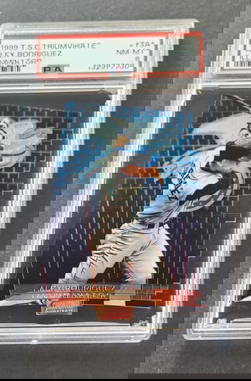 1999 STADIUM CLUB TRIUMVIRATE ILLUMINATOR #T9A ALEX RODRIGUEZ PSA 8 NM-MT 