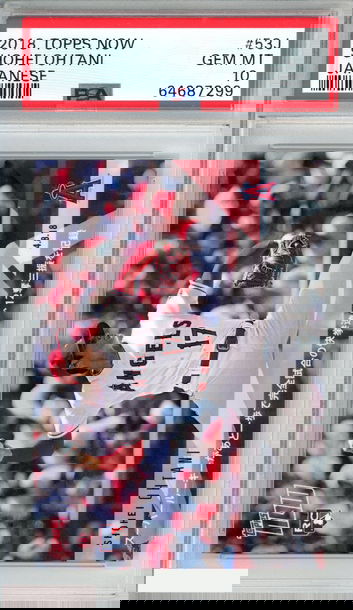 2018 TOPPS NOW SHOHEI OHTANI #53J JAPANESE ROOKIE RC ANGELS PSA 10 GEM MT