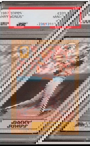 Barry Bonds 1987 Topps #320 Rookie Card PSA9 Mint New Slab