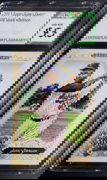 2017 Topps Gypsy Queen SP #308 Jackie Robinson CSG 9.5 GEM MINT