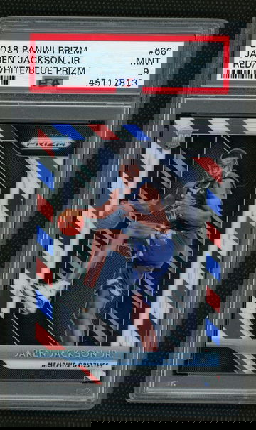 Jaren Jackson Jr 2018 Panini Red/White/Blue Prizm Rookies PSA 9
