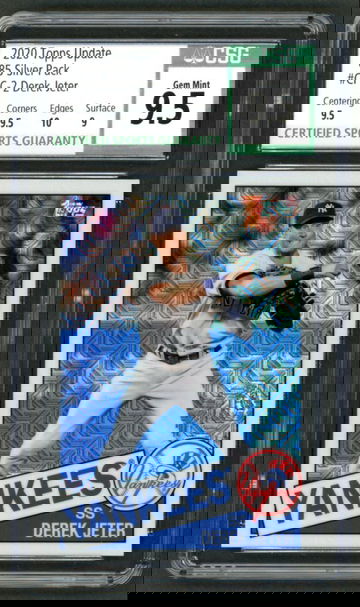 2020 Topps Update 1985 Silver Pack Derek Jeter #CPC-2 CSG 9.5 Gem Mint New York Yankees