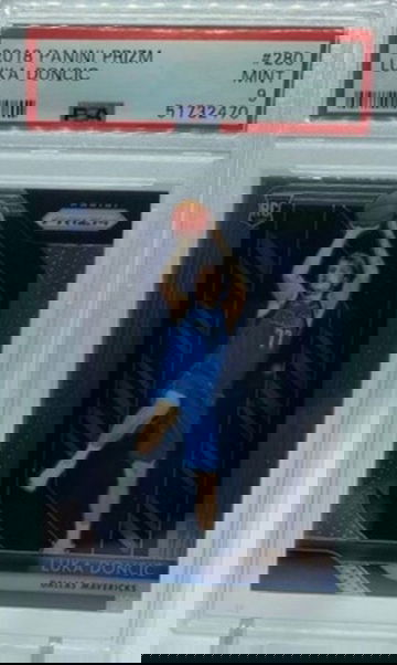 2018 Luka Doncic Prizm #280 PSA 9