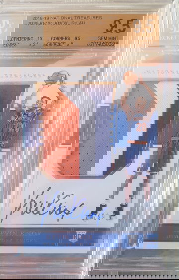 2018-19 National Treasures RPA Kevin Knox 