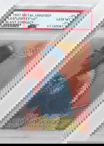 PSA 10 GEM MINT  1997 METAL UNIVERSE KEN GRIFFEY JR BLAST FURNACE #6