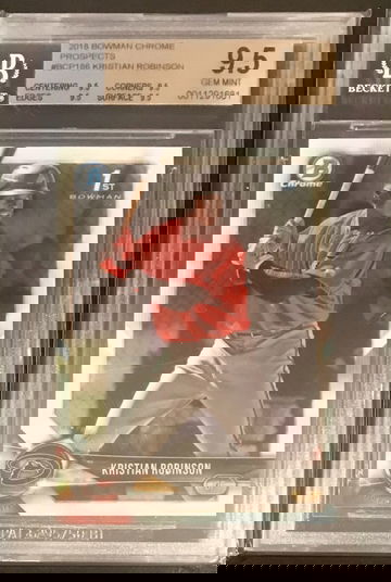 2018 Bowman Chrome Kristian Robinson 1st Bowman Prospect BGS 9.5 Gem Mint Diamondbacks