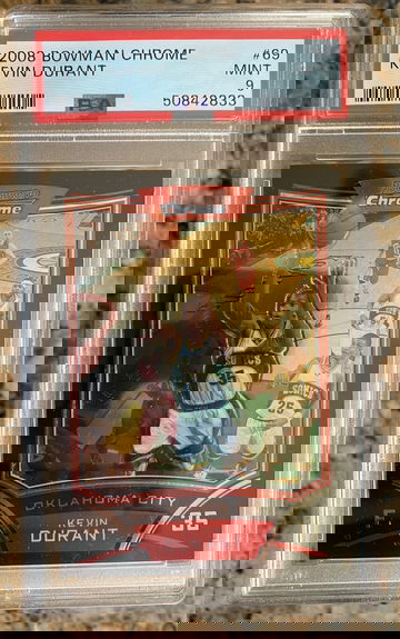 2008 Bowman Chrome Kevin Durant #69 PSA 9