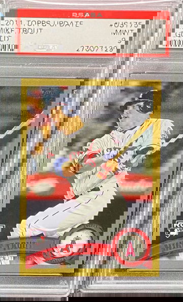 2014 Topps Update Mike Trout Gold /2011 PSA 9 Mint