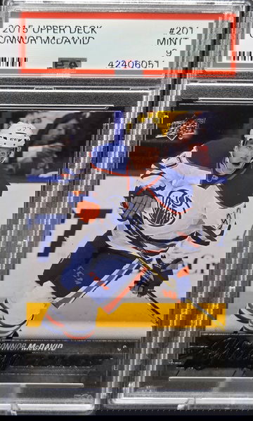 2015 Upper Deck Connor McDavid Young Guns #201 PSA 9