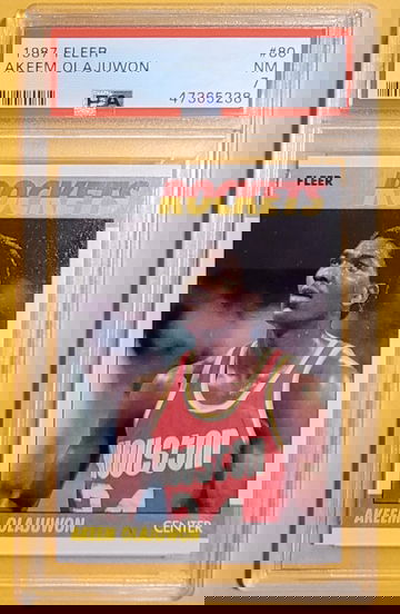 1987 Fleer Akeem Olajuwon PSA 7