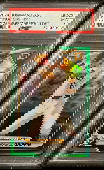 2024 bowman chrome 1st Konnor Griffin #BDC22 green refractor #93/99