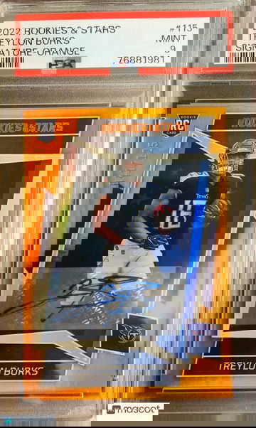 TREYLON BURKS 2022 Panini Rookies & Stars ORANGE AUTO SP /125 TENNESSEE TITANS