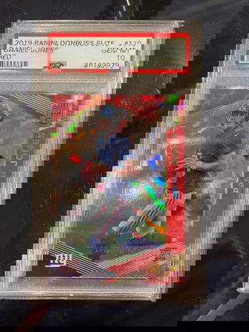 2019 Donruss Elite Red Daniel Jones RC 107/299 PSA 10