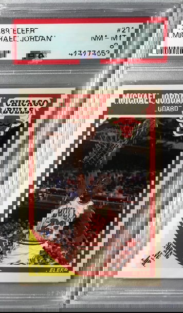 Michael Jordan 1989 Fleer #21 - PSA 8