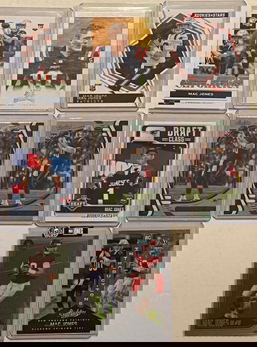 2021 Mac Jones 8 Rookie Card Lot
