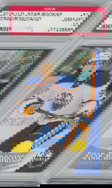 2015 Upper Deck Star Rookies Connor McDavid RC PSA 10 Gem-Mint PSA Population 511 Ultra RARE!!!