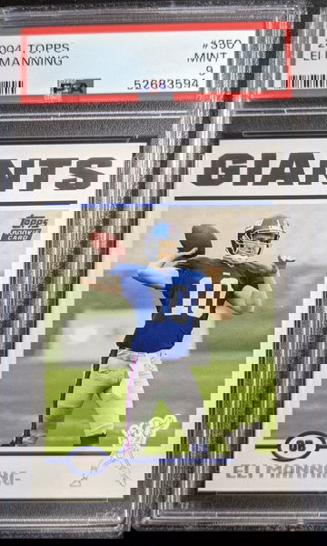 2004 Topps #350 Eli Manning RC PSA 9 Mint Giants
