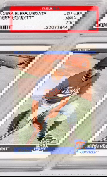 1984 Fleer Update Kirby Puckett #U-93 NM+ 7.5