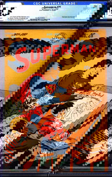 Superman #25 (1943) CGC 4.5 -- Clark Kent joins the army; Siegel & Shuster work