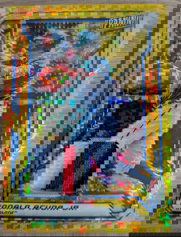 2019 Panini National VIP Ronald Acuña Jr. Patch Gold /5 #56 Braves