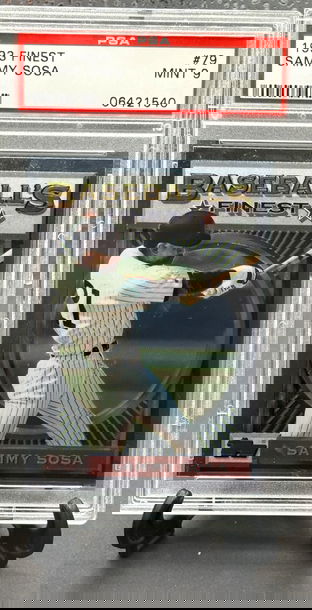 1993 Topps Finest Sammy Sosa #79  PSA 9       Cubs 