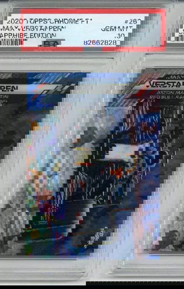 2020 TOPPS CHROME F1 SAPPHIRE EDITION #26 MAX VERSTAPPEN ROOKIE RC CARD PSA 10