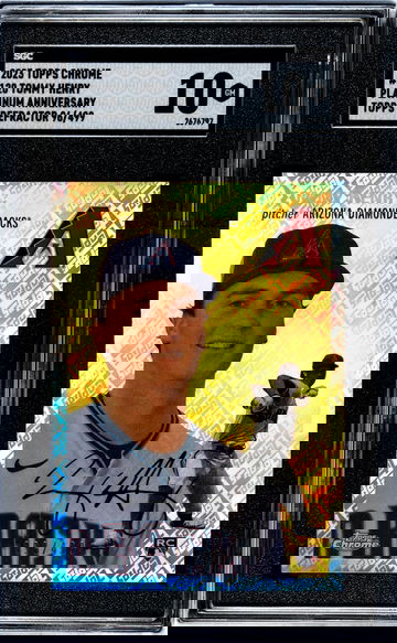 2023 Topps Chrome Platinum Anniv Topps Refractor Tommy Henry #120 RC /499 SGC 10