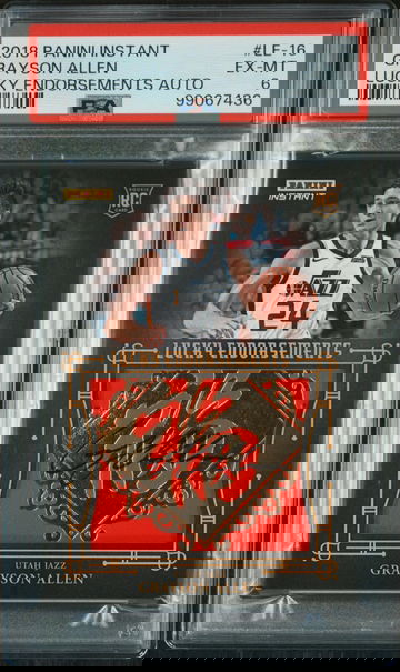 2018 Panini Instant Lucky Endorsements Auto Grayson Allen /10 #LE-16 PSA 6