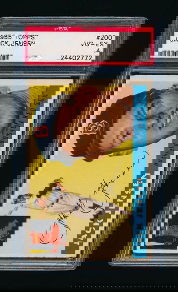 1955 Topps #200, Jackie Jensen PSA 4 VGEX