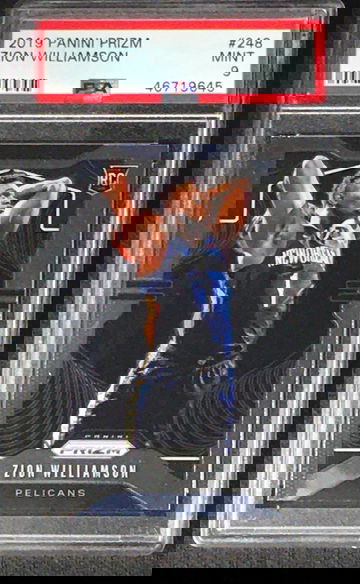 Zion Williamson prizm  rc Psa 9