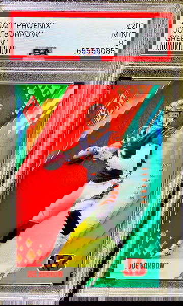 Joe Burrow PSA 9 Refractor /25 Prizm Lazer 