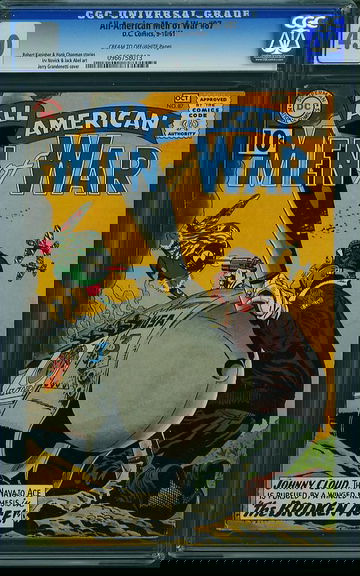 ALL-AMERICAN MEN OF WAR #87, CGC 4.0 VG