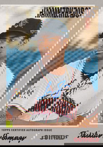 2019 Topps Heritage Minor League Tristan Pompey #ROA-TP Autograph