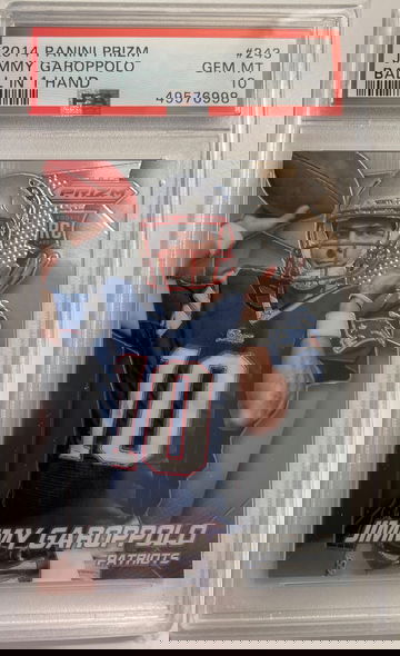 Jimmy Garoppolo prizm RC psa 10