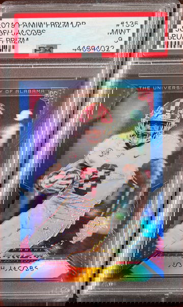 2019 Panini Prizm Draft Blue Prizm Josh Jacobs - Raiders/ Packers