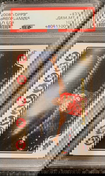 Lebron James 2008-09 Topps Gold Foil PSA 10