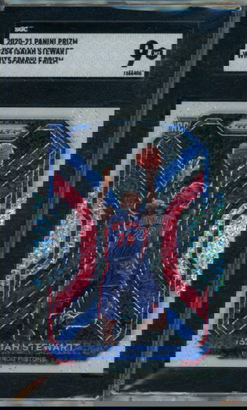 2020-21 Isaiah Stewart White Sparkle Rookie SGC 9